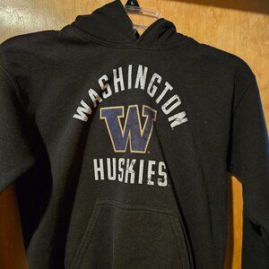 Black Washington Huskies Hoodie Youth Med